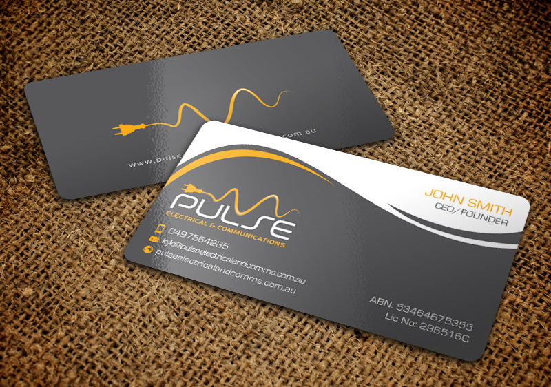 Design de Carte de Visite par chandrayaan.creative pour Pulse Electrical and Communications | Design #11261942