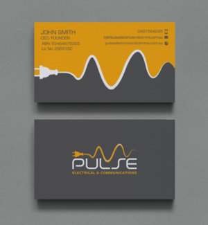 Business Card Design by chandrayaan.creative for Pulse Electrical and Communications | Design: #11261946