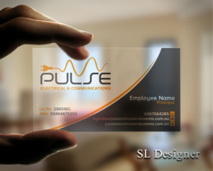 Business Card Design by SL Designer for Pulse Electrical and Communications | Design: #11242670