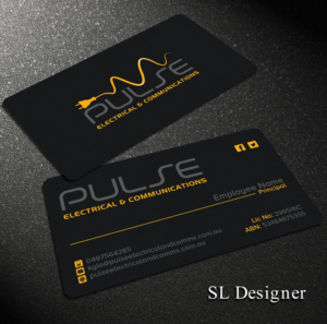 Business Card Design by SL Designer for Pulse Electrical and Communications | Design: #11242688