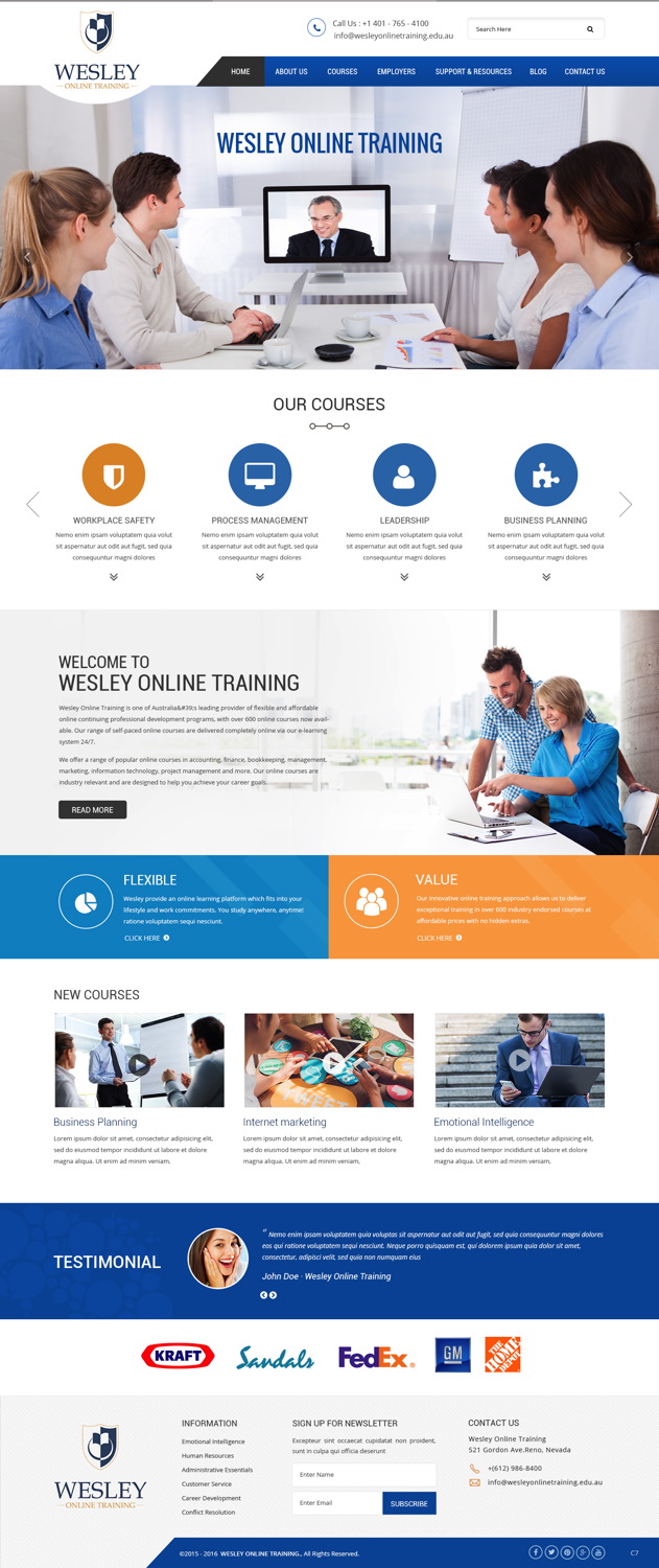 Web Design by pb for Wesley Health Management | Design #11255170