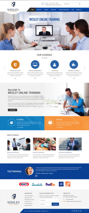 Web Design by pb for Wesley Health Management | Design: #11255170