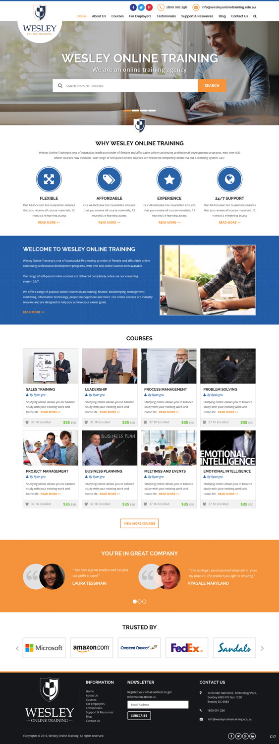 Web Design by pb for Wesley Health Management | Design #11255171