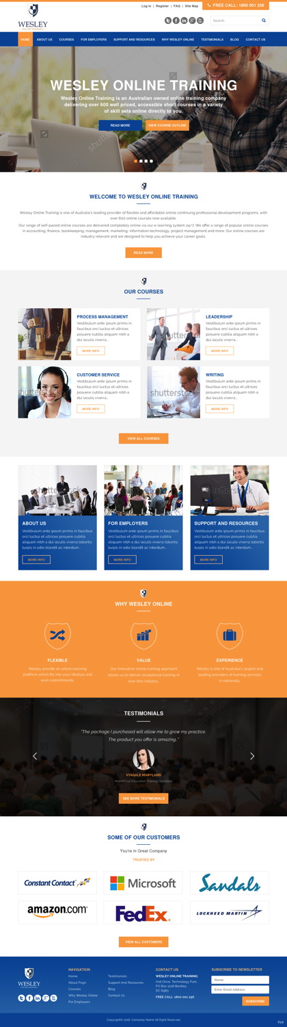 Web Design by pb for Wesley Health Management | Design #11255173