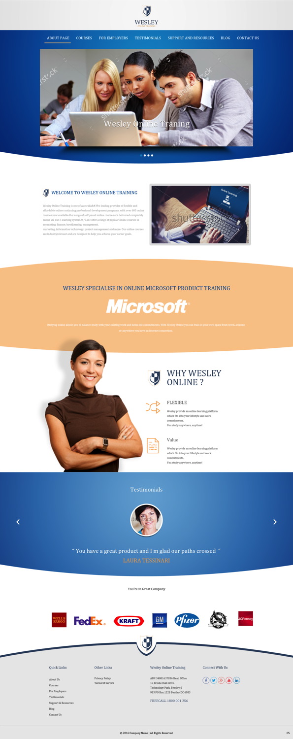 Web Design par pb pour Wesley Health Management | Design #11255176
