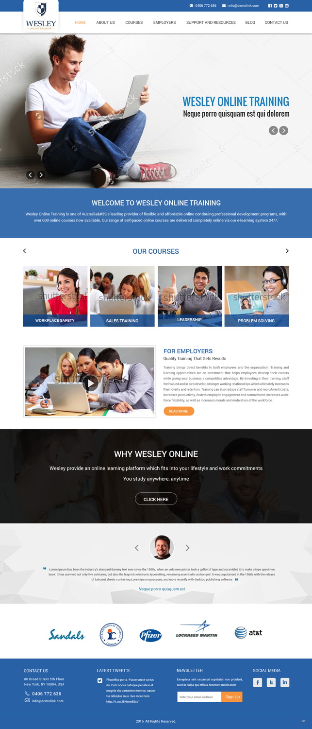 Web Design par pb pour Wesley Health Management | Design #11255178