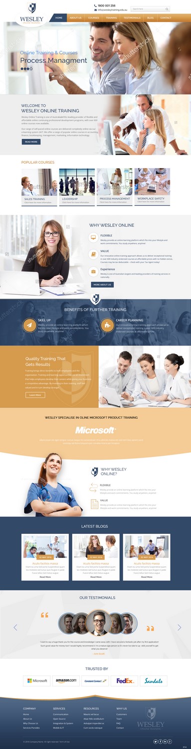Web Design by pb for Wesley Health Management | Design #11355440