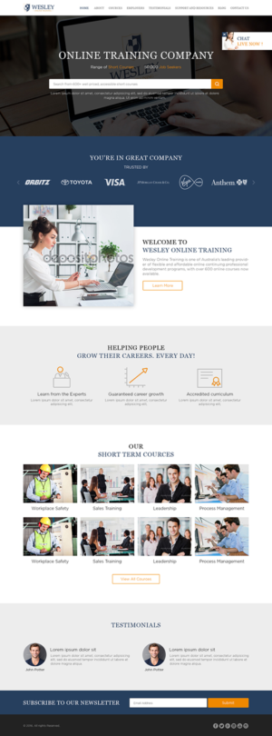 Web Design by the-lion-king for Wesley Health Management | Design: #11251337
