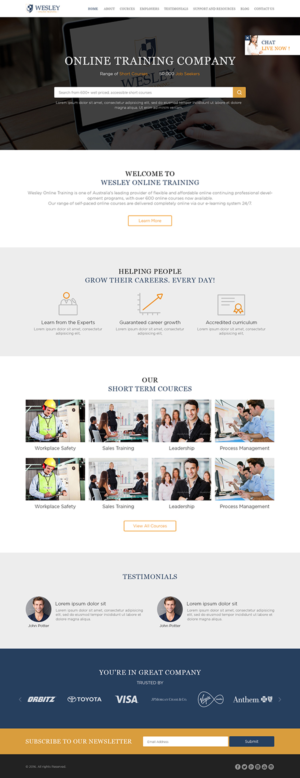 Diseño Web por the-lion-king para Wesley Health Management | Diseño: #11265425