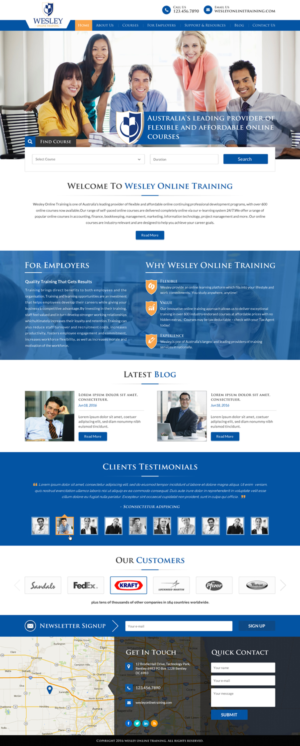 Web Design by Sbss for Wesley Health Management | Design: #11251547