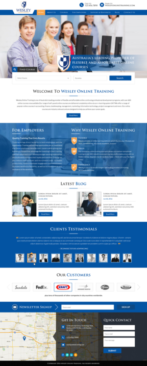 Web Design by Sbss for Wesley Health Management | Design: #11251549