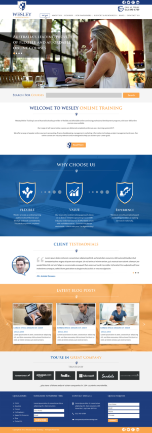 Web Design by Sbss for Wesley Health Management | Design: #11273220