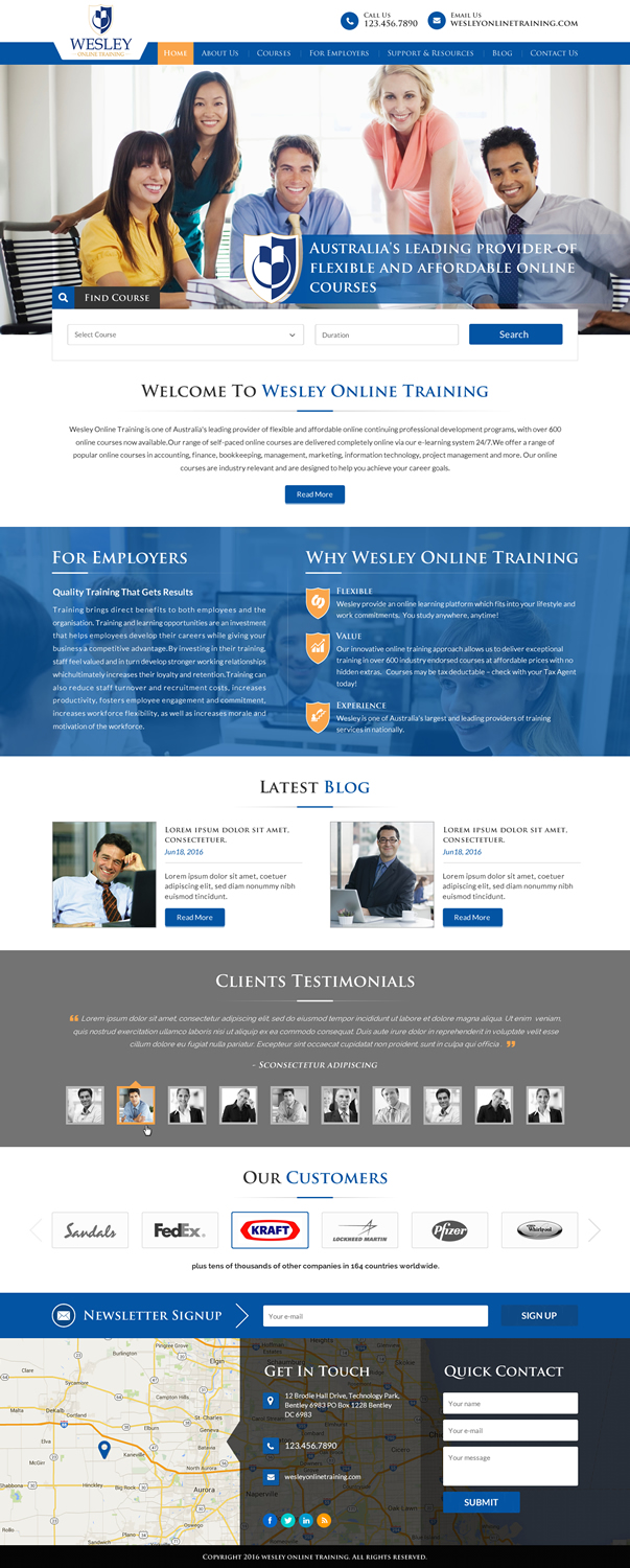 Web Design par Sbss pour Wesley Health Management | Design #11273223