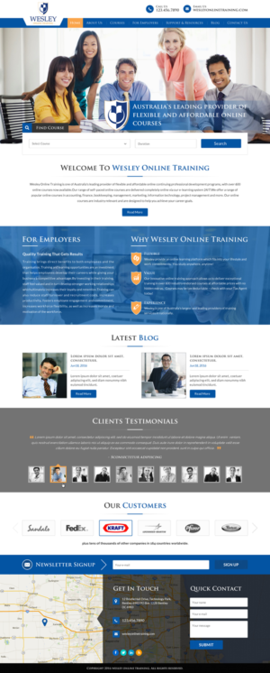 Web Design by Sbss for Wesley Health Management | Design: #11273223