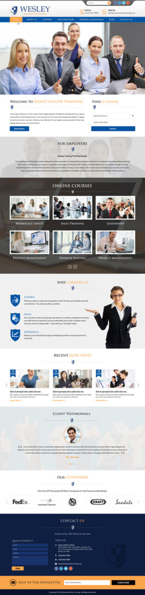 Web Design by Sbss for Wesley Health Management | Design: #11285561