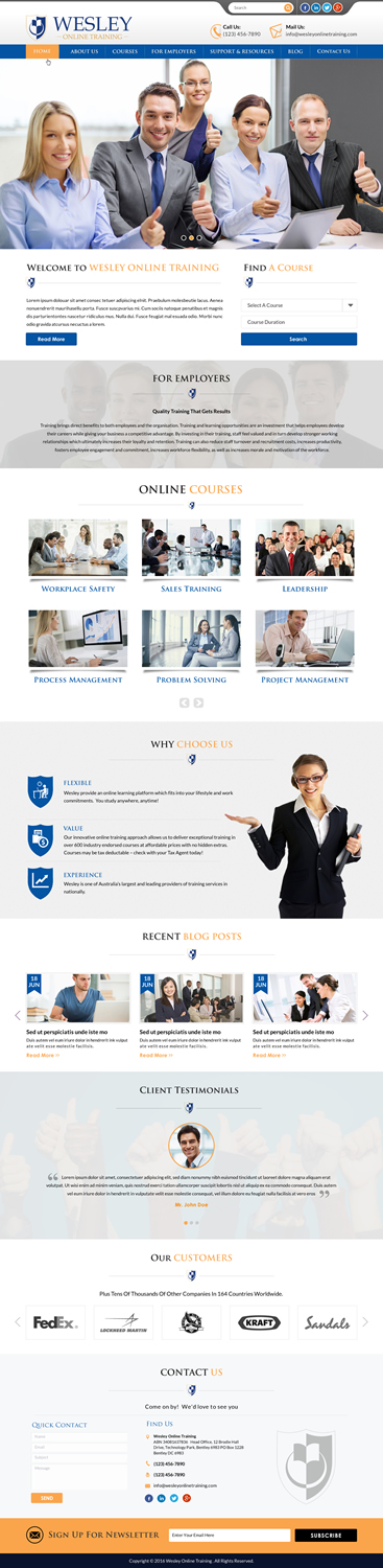 Web Design by Sbss for Wesley Health Management | Design #11318596