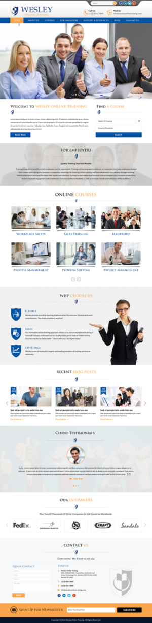 Web Design by Sbss for Wesley Health Management | Design: #11318596