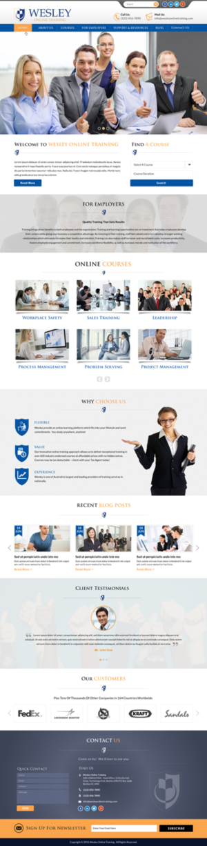 Web Design by Sbss for Wesley Health Management | Design: #11318598