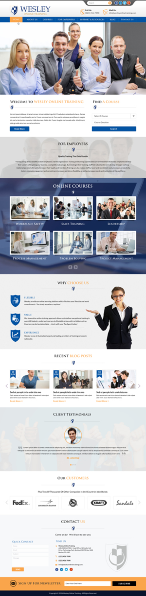 Web Design by Sbss for Wesley Health Management | Design: #11318599