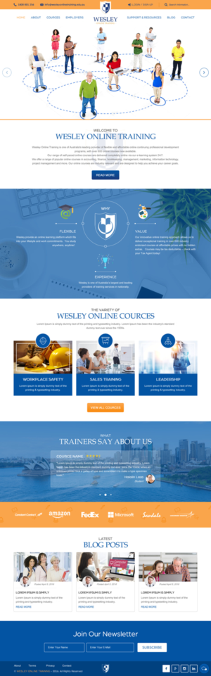 Web Design by rightway for Wesley Health Management | Design: #11267553