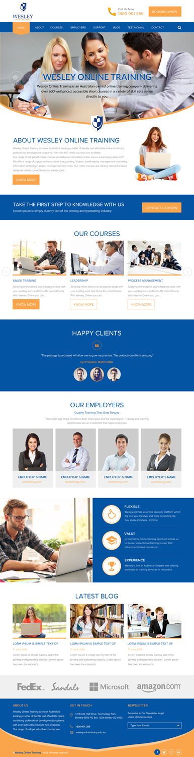 Web Design by rightway for Wesley Health Management | Design #11267561