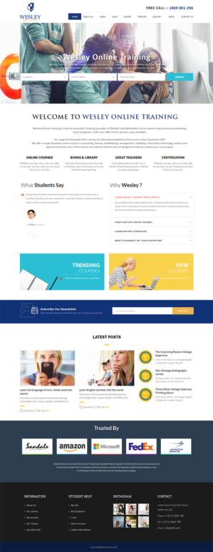 Web Design by Deepak Diwan for Wesley Health Management | Design #11267000