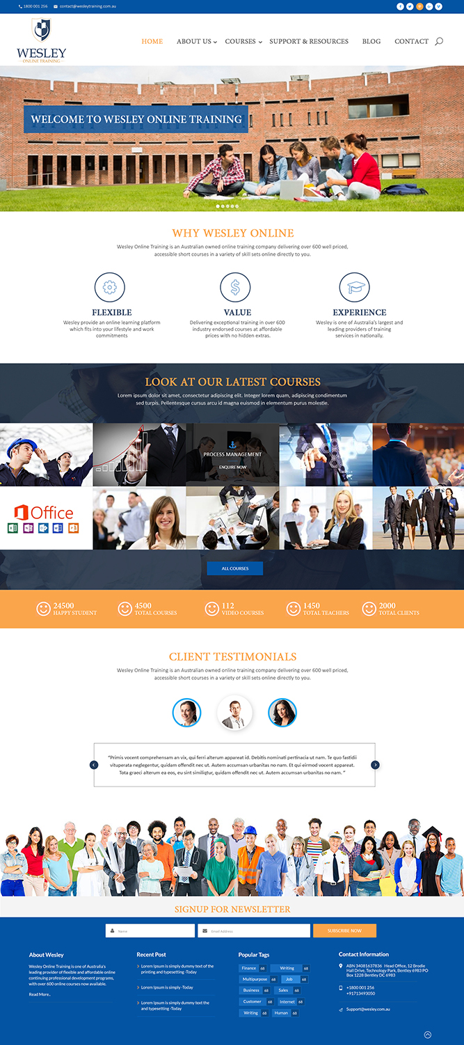 Web-Design von creativeweb für Wesley Health Management | Design #11252371