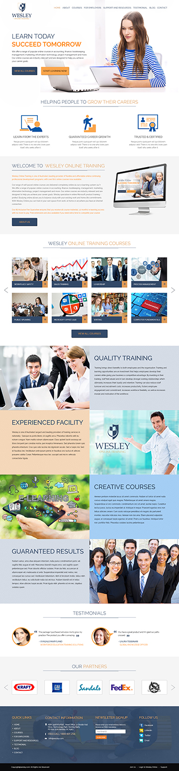 Web Design by Tpith for Wesley Health Management | Design #11260548