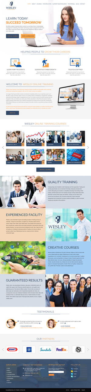 Web Design by Tpith for Wesley Health Management | Design: #11260548
