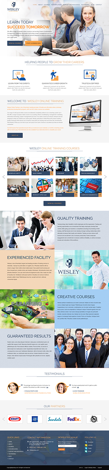 Web Design by Tpith for Wesley Health Management | Design #11260549