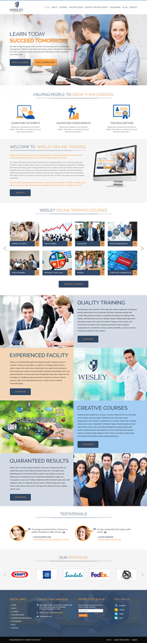 Web Design by Tpith for Wesley Health Management | Design: #11279335