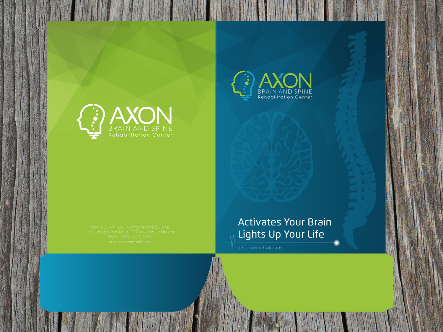 Stationery Design by Priyo Subarkah for Axon Brain and Spine Rehab Clinic | Design #11258643