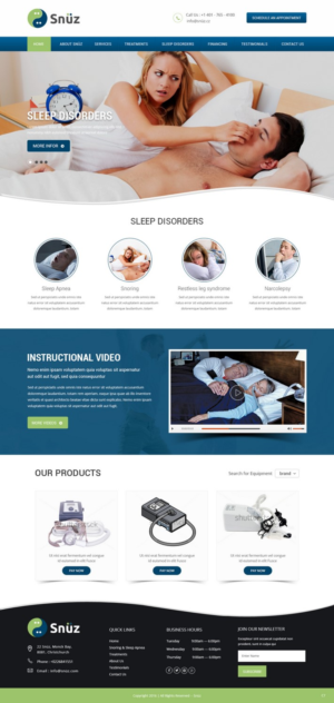 Web Design by pb for Snüz  | Design: #11269243