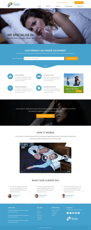 Web Design by pb for Snüz  | Design: #11269244