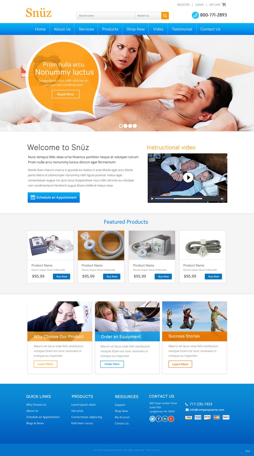 Web-Design von pb für Snüz  | Design #11269245