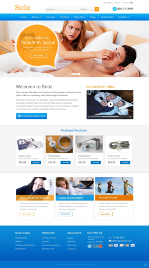 Web Design by pb for Snüz  | Design: #11269245