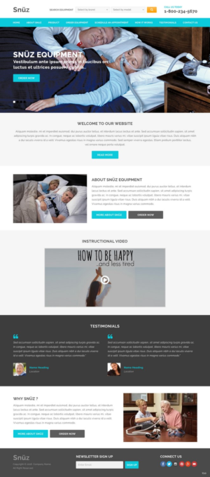 Web Design by pb for Snüz  | Design: #11280840