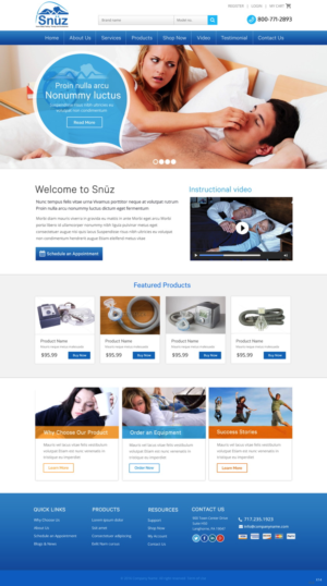 Web Design by pb for Snüz  | Design: #11301341