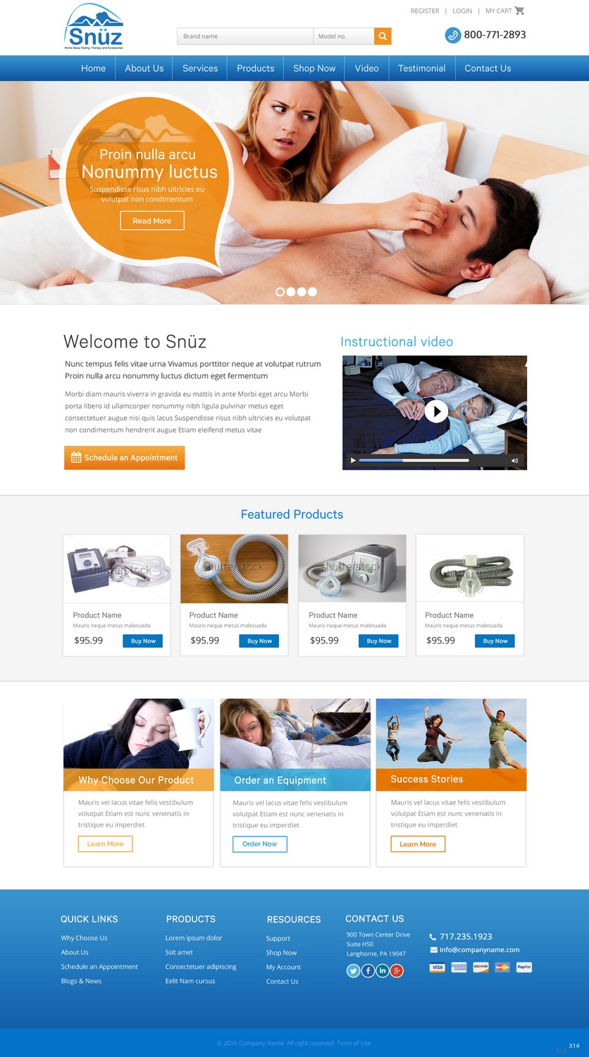 Web Design by pb for Snüz  | Design: #11319586