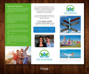 Diseño de Flyer por Designers Hub para Life coaching and meditation centre of excellence | Diseño: #11258558