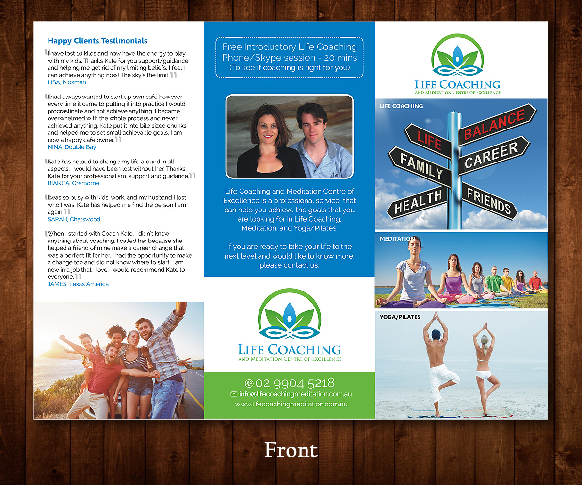 Flyer Design by Designers Hub for Life coaching and meditation centre of excellence | Design #11323073