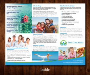 Diseño de Flyer por Designers Hub para Life coaching and meditation centre of excellence | Diseño: #11345903