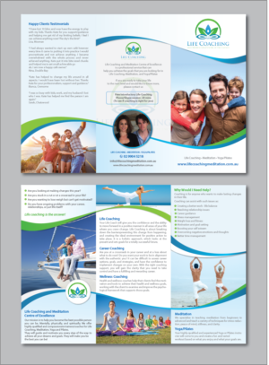 Diseño de Flyer por alex989 para Life coaching and meditation centre of excellence | Diseño: #11307503