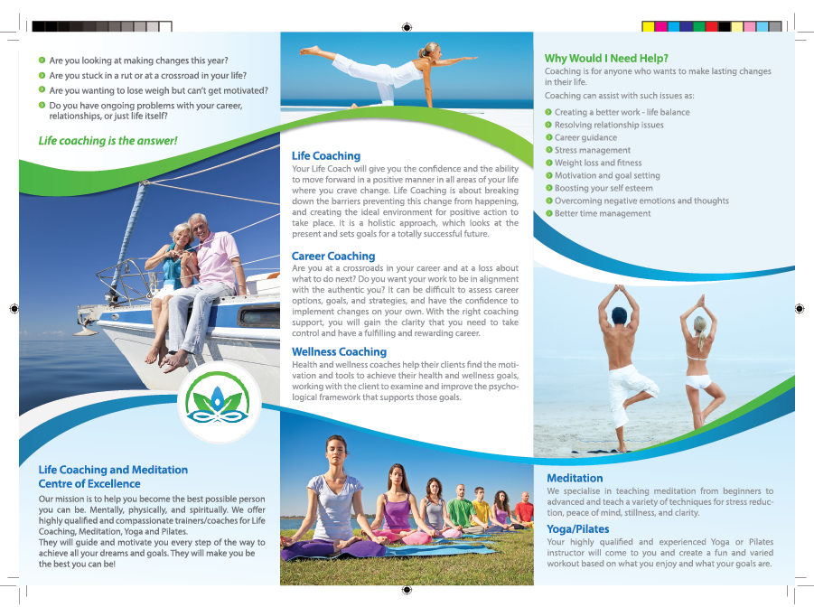 Flyer-Design von alex989 für Life coaching and meditation centre of excellence | Design #11351219