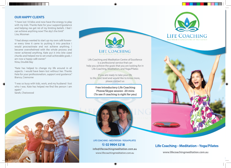 Design de Flyer par alex989 pour Life coaching and meditation centre of excellence | Design #11365160