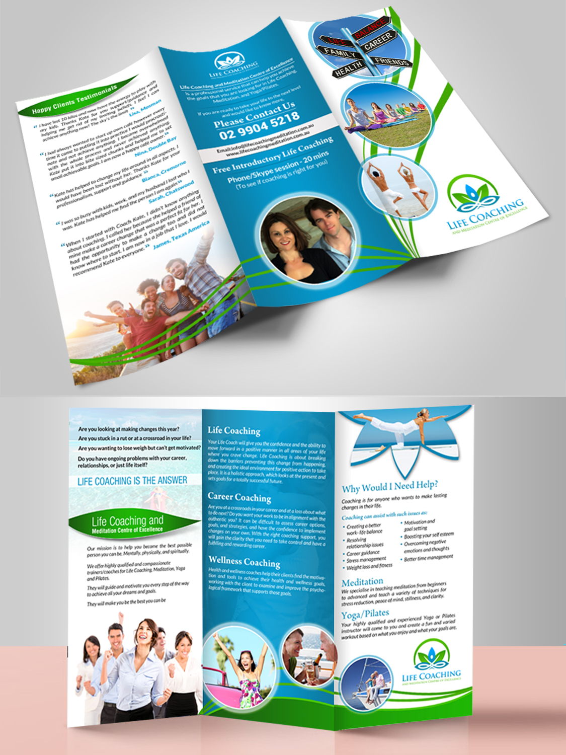 Flyer Design by debdesign for Life coaching and meditation centre of excellence | Design #11280373