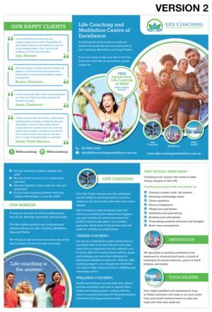 Life Coaching business needs a new flyer | Design de Flyer par Claireative