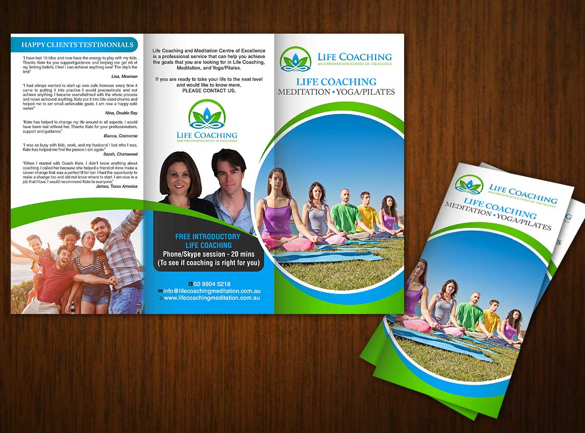 Flyer Design by creative.bugs for Life coaching and meditation centre of excellence | Design #11265411