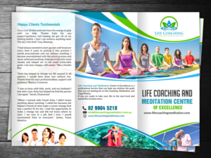 Diseño de Flyer por creative.bugs para Life coaching and meditation centre of excellence | Diseño: #11274323