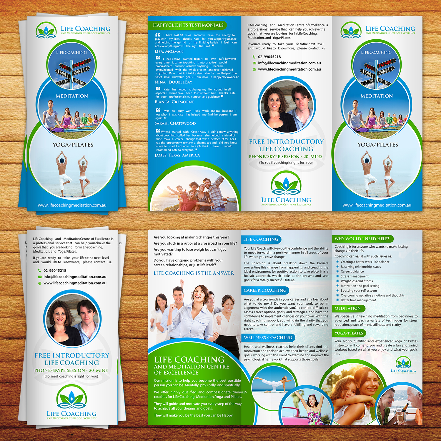 Diseño de Flyer por aspiremedia para Life coaching and meditation centre of excellence | Diseño #11271834
